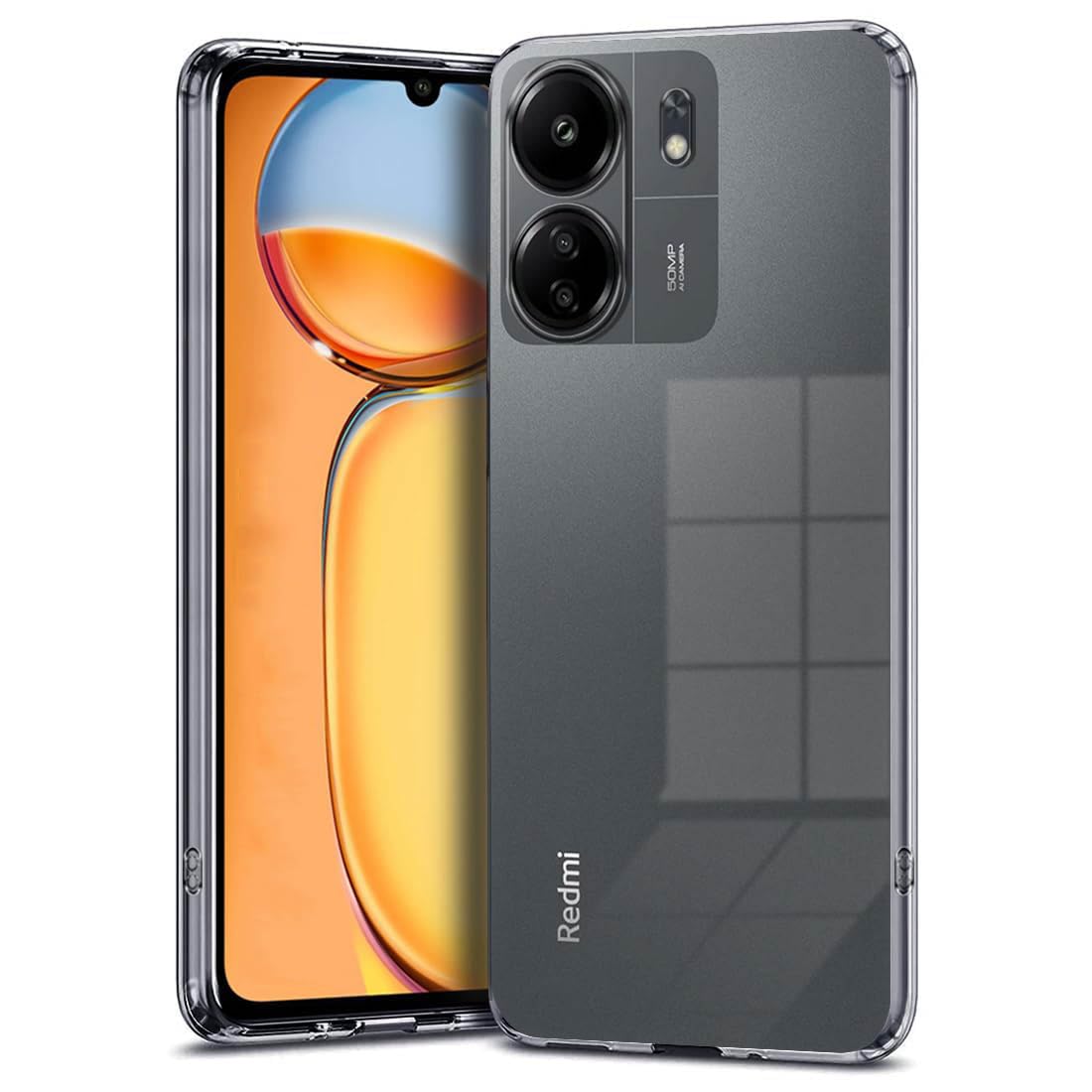 Casotec Shockproof Clear Back Case for Mi Redmi 13C 4G / Poco C65 4G | Super Clear Soft Silicone Back Case Cover for Mi Redmi 13C 4G / Poco C65 4G (TPU | Transparent) (B0CQ8G1MRQ) Amazon Price History, Amazon Price Tracker