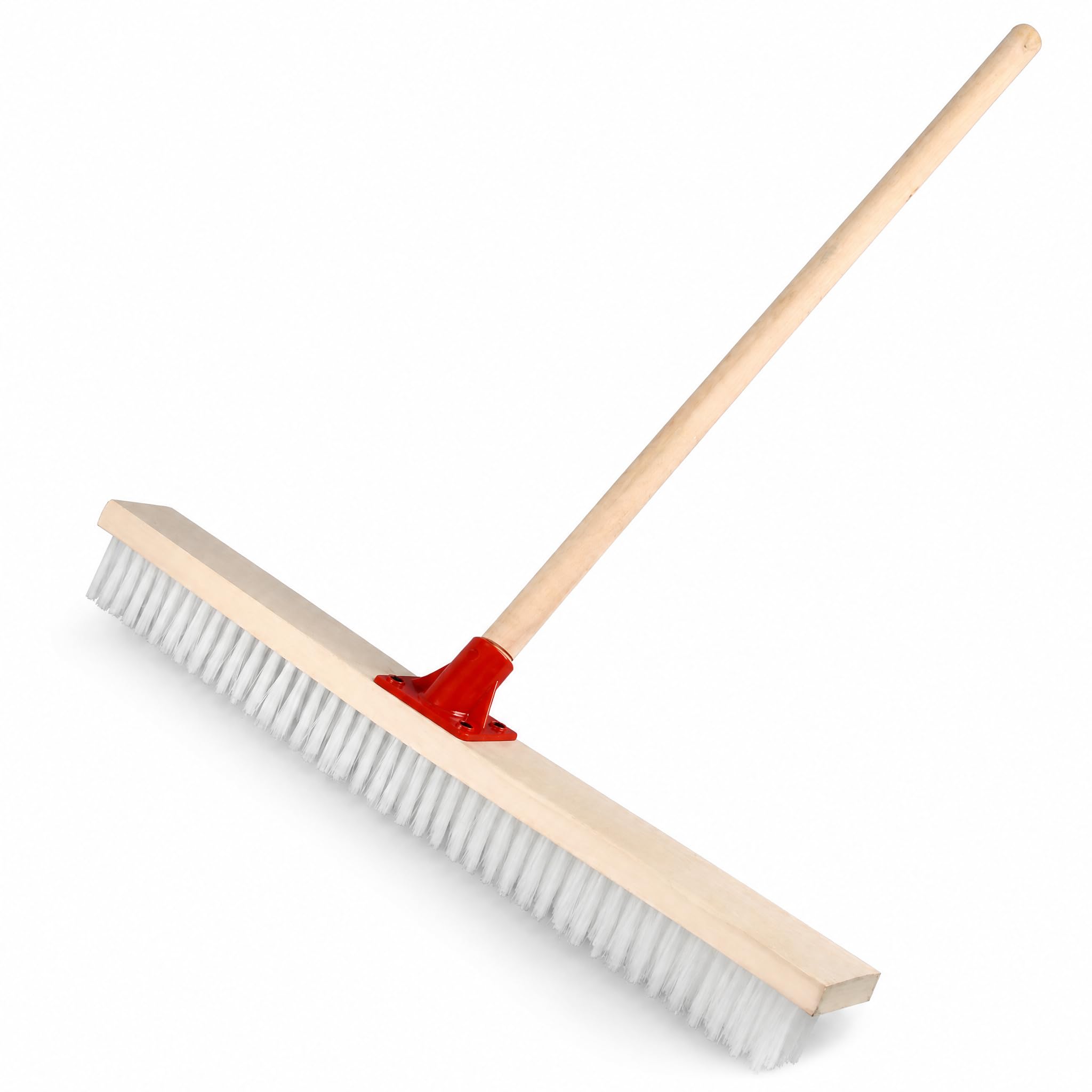 Cepillo para Fregar Suelos Cerdas Nylon Eficaces para Restregar Pisos Duros Azulejos y Lechada en Cocina Baño y Garaje Acuado para Mantenimiento l Hogar, Cepillo Suelo 60cm con Mango
