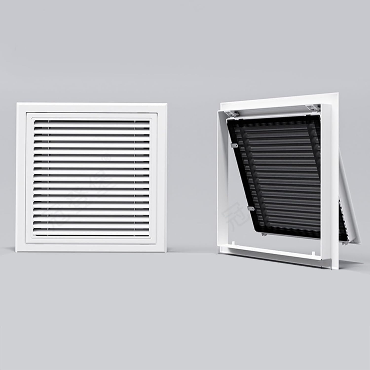 LZMZMQ Customizable Sturdy Inspection Panel and Access Door, Plumbing Reinforced Access Hatch, White Aluminum Service Panel Cover for Wiring Cables Cords(6x6(15x15cm))