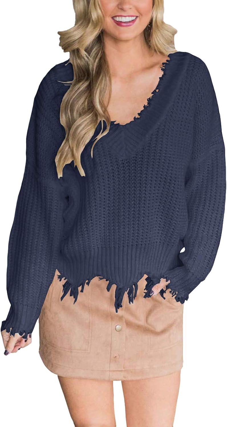 Buy LAMISSCHE Womens Loose Knitted Off 