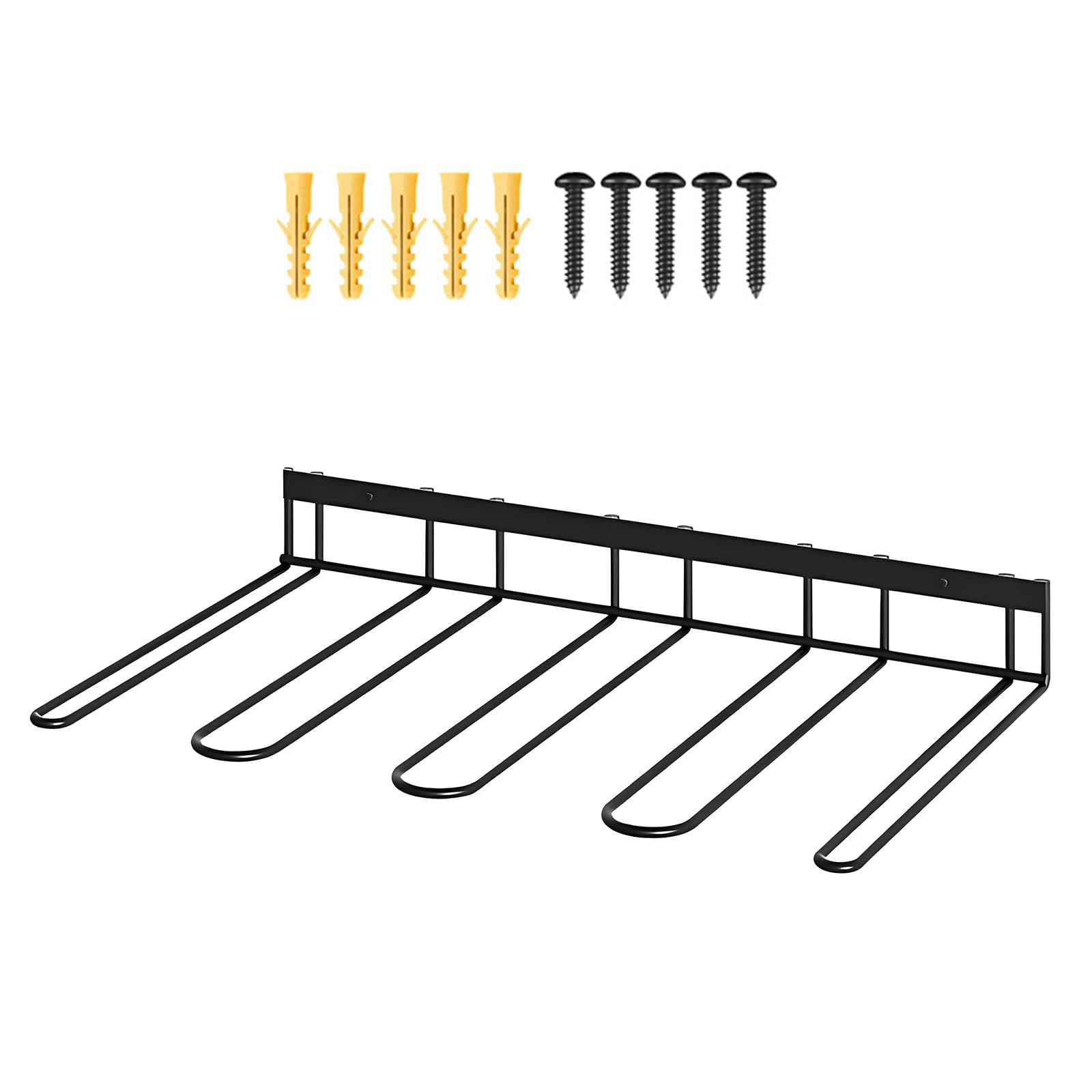 Kaeltsyn Floating Shoe Display Rack Sturdy Metal Holder Sturdy Powder Coated Finish Maximizes Vertical Storage Space Wall Mounted Organizers