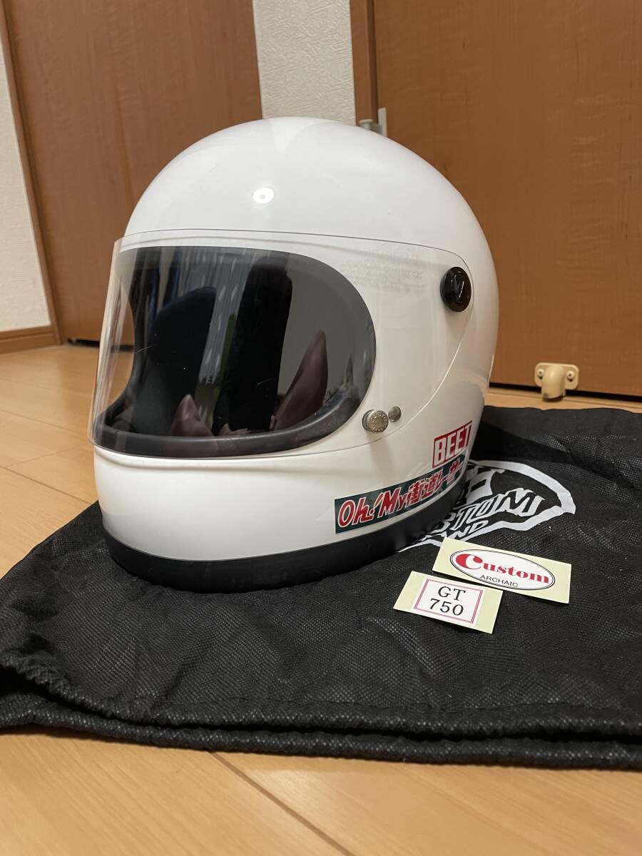 立花 GT750 族ヘル ヘルメット サイズ M 検) 当時物 Z1 Z2 CB750K