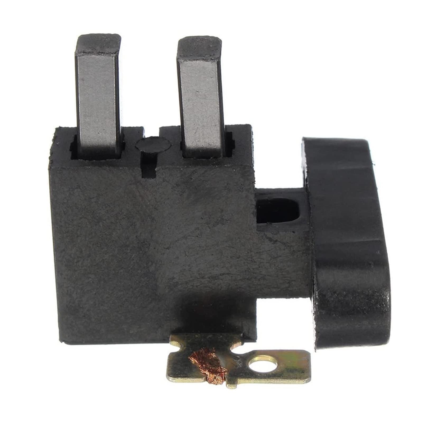 2 uds. Sonda de Prueba de Abrazadera de Conector de Clip de cocodrilo Aislado Rojo + Negro con 10 Uds. De Cepillo de carbón Universal