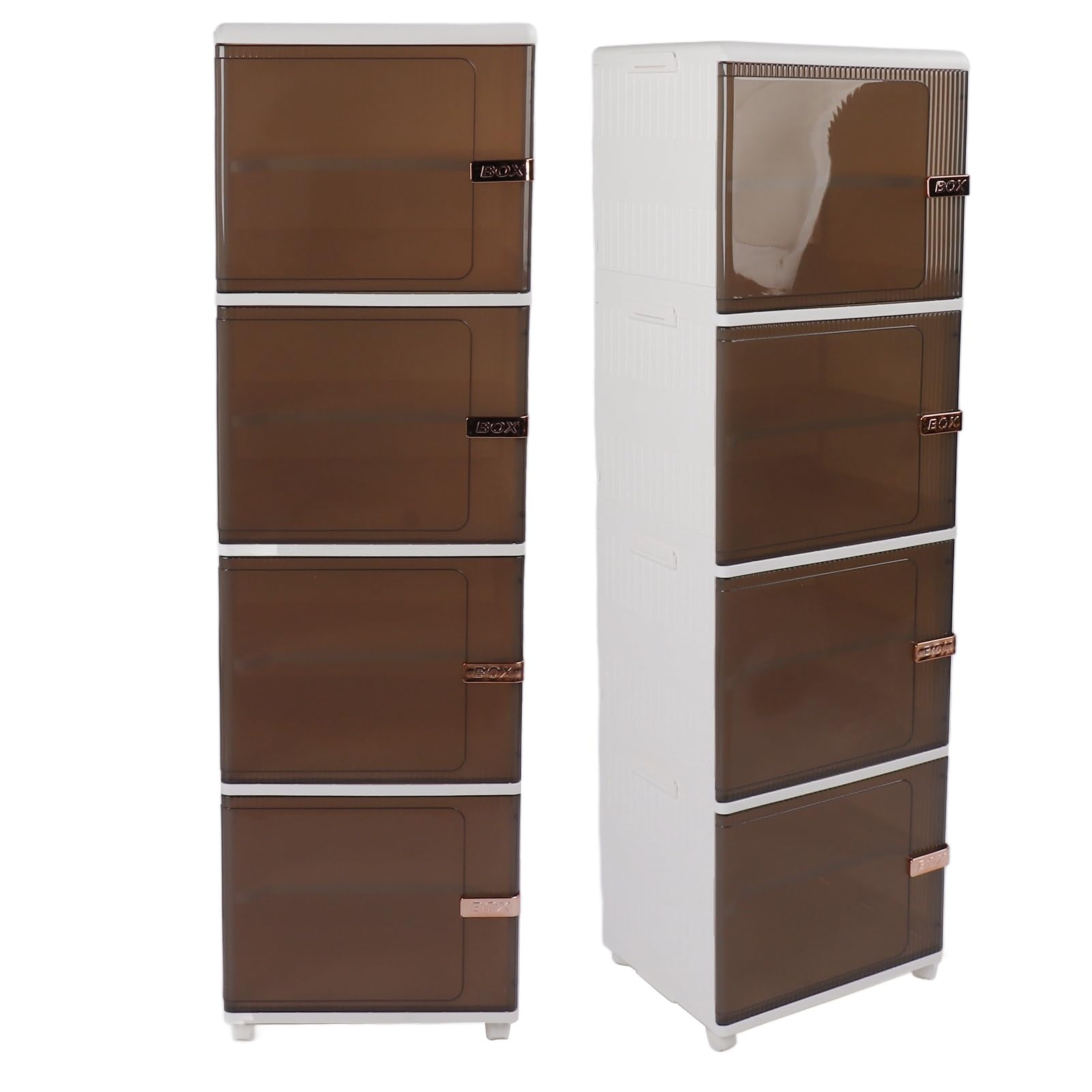 Cajas de Almacenamiento Plegables con Puerta Magnética y Ruedas