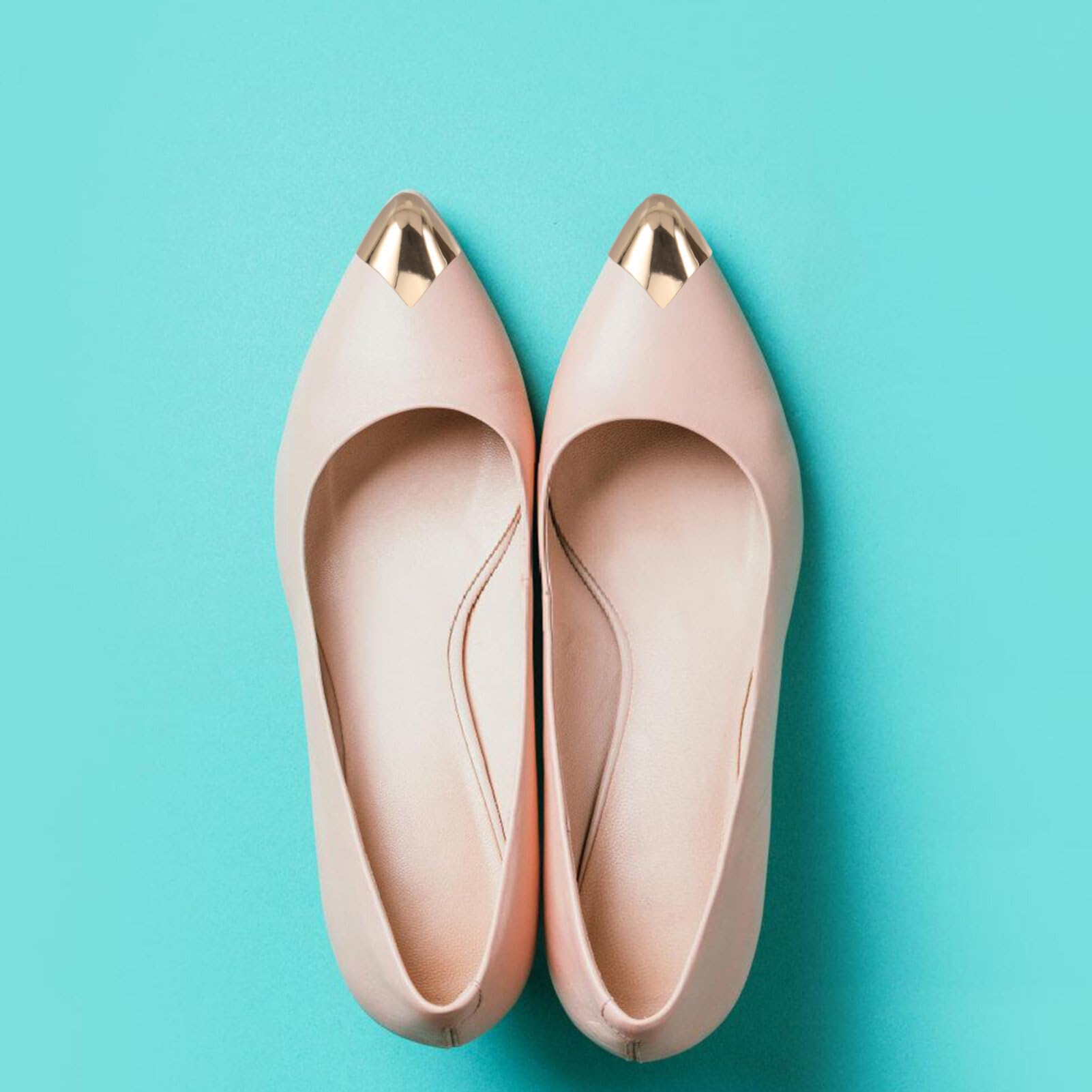 Cubre Puntas Metálico Para Zapatos Mujer 2 Pares De Puntera Para Tacones Altos Puntiagudos Accesorios Para Protección Y Decoración Invisible De Tacones