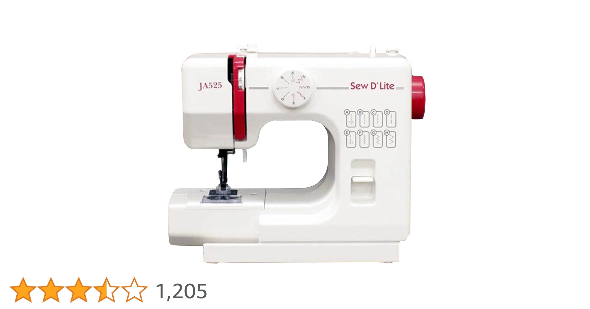 ジャノメSew D' Lite JA525 ミシン(美品) ジャノメ sew D`Lite 電動ミシン JA525 電動ミシン - 最安値