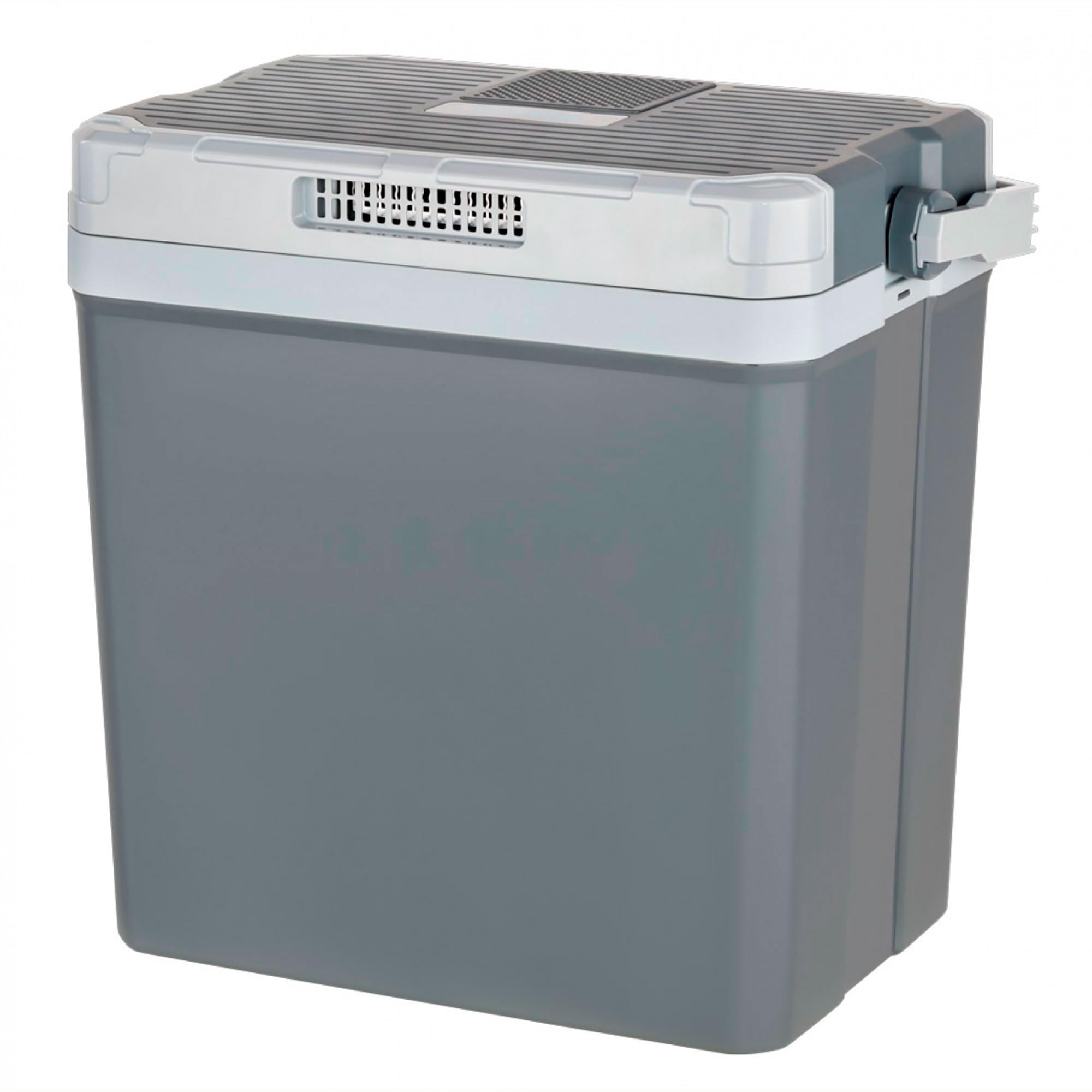 briebe Camp CF1153 Draagbare elektrische koelbox, 28 liter, auto, camping, reizen, 12 V/220 V, koeling, warmhoudfunctie, laag stroomverbruik, grijs briebe Camp CF1153 Draagbare elektrische koelbox, 28 liter, auto, camping, reizen, 12 V/220 V, koeling, warmhoudfunctie, laag stroomverbruik, grijs