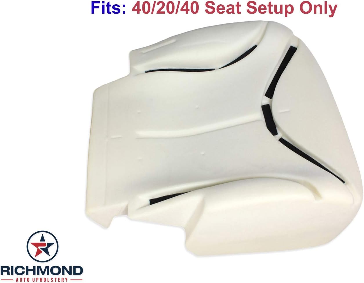 Richmond Auto Upholstery - Replacement Seat Foam Cushion Driver Bottom 40/20/40 Compatible with 1999-2002 GMC Sierra SLT Z71 SLE