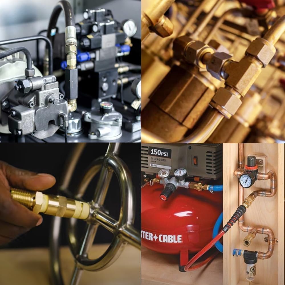 Brass Thread Adapter, 3/4" BSPT Male X 3/4" NPT Female (NPT x BSPT), (2 Pack)