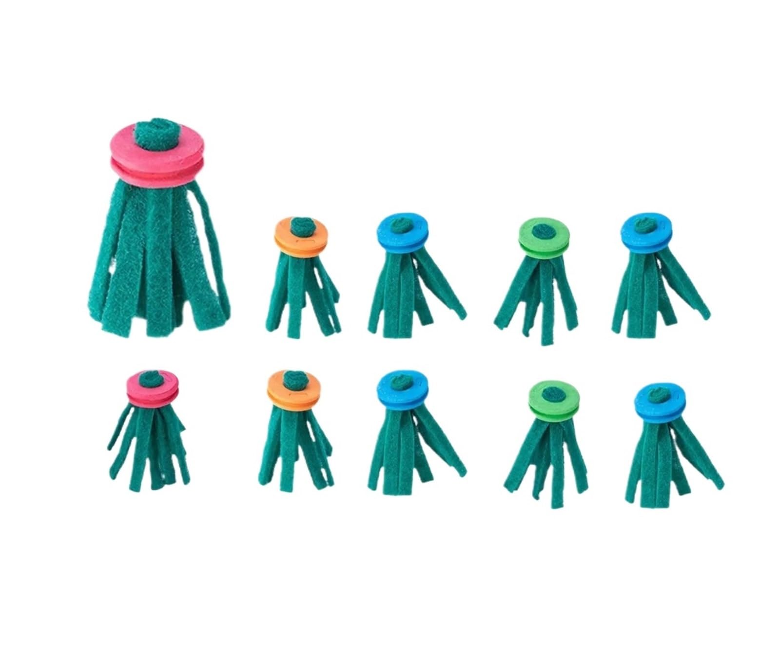 Kpeaoy Fish Spawning Mops 20Pcs Aquarium Spawning Mop Decorative Breeder Floating Egg Collector Grass Hideaway for Aquatic Tank Decoratio