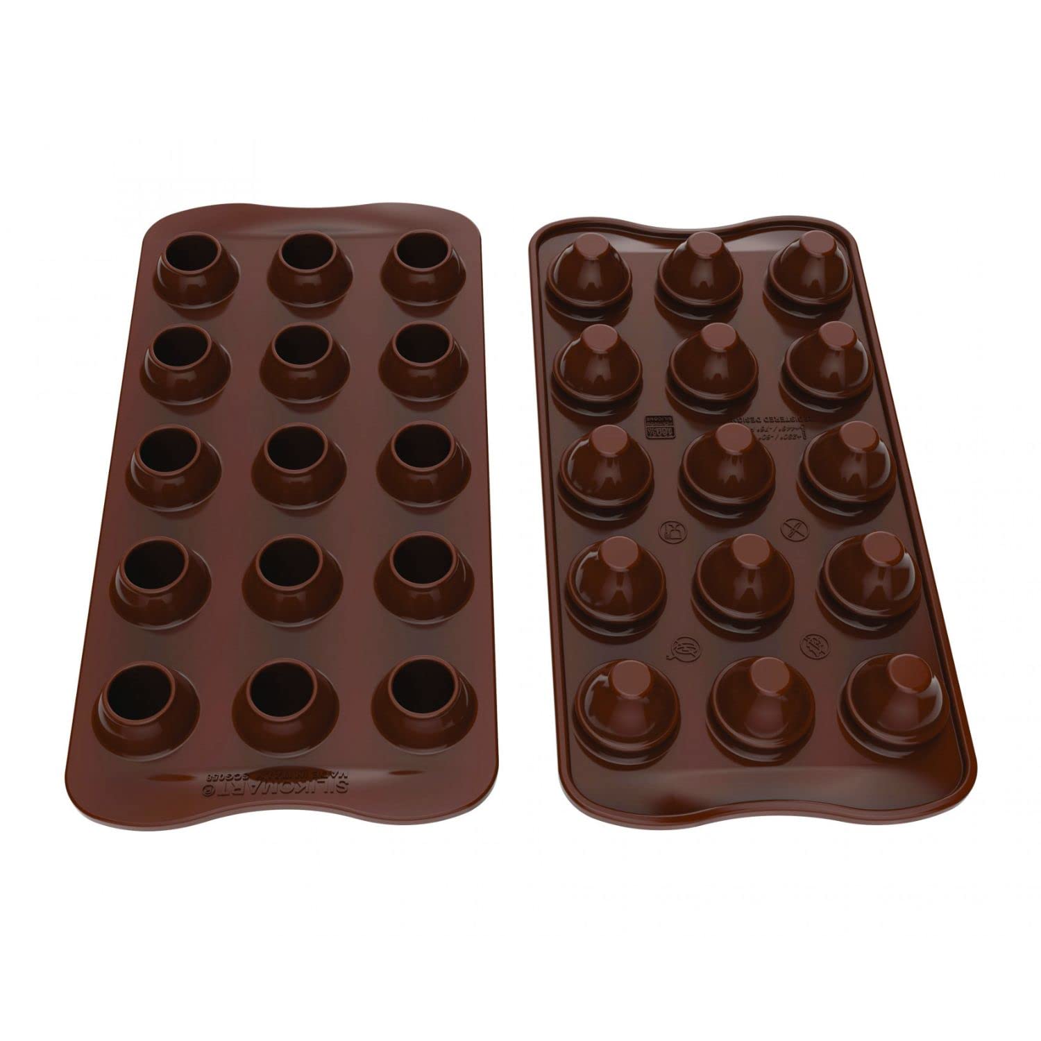 Silikomart - SCG058 3D - SILIKONE MOULD CHOCO EGG N.15 ø23 H 30MM