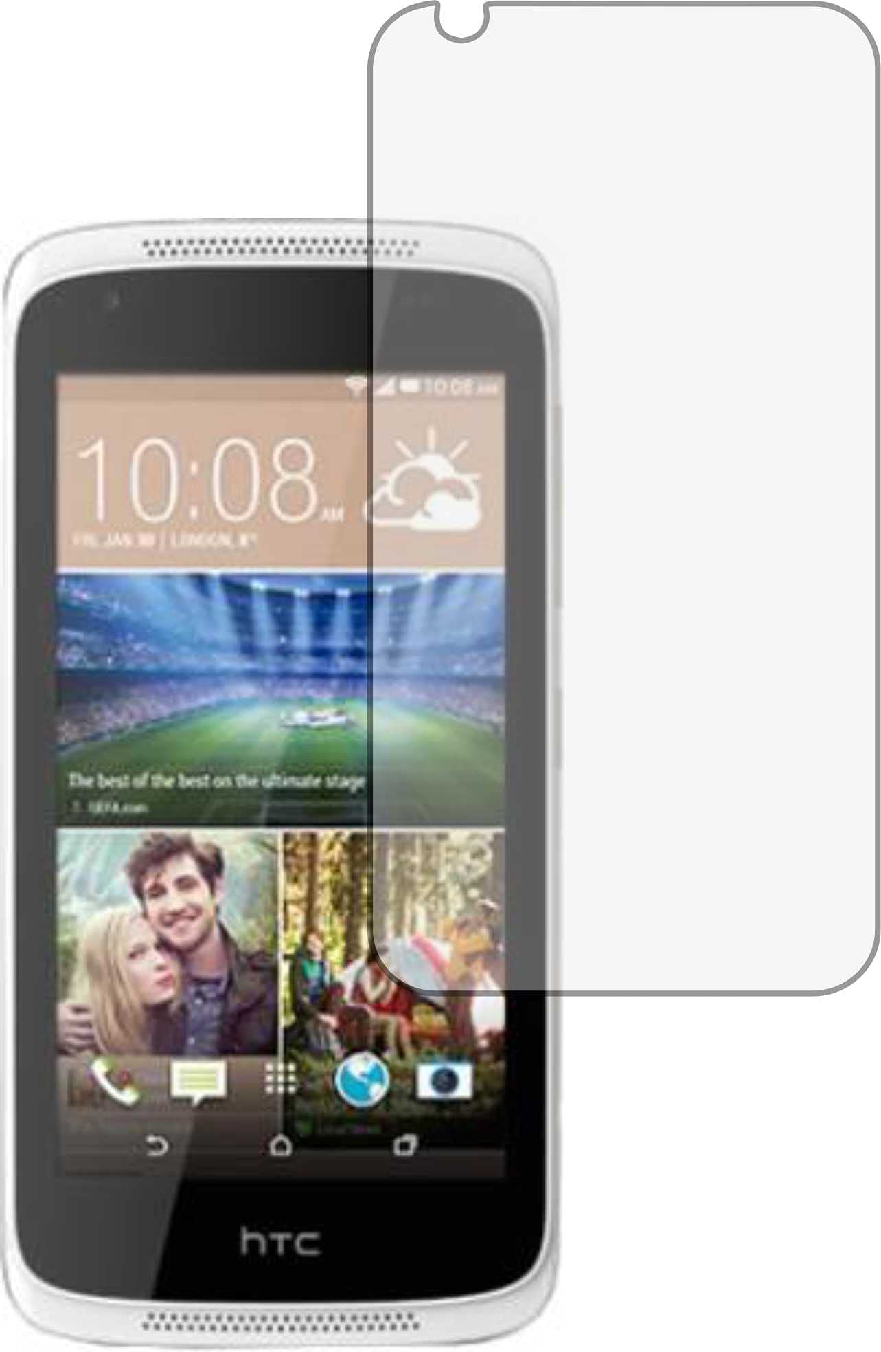 FASHEEN HTC DESIRE 326G Anti Glare Matte for Eye Protection, Flexible, Shatterproof Fiber, Not a Glass, Not Edge to Edge, Impossible Hammerproof Matte Screen Guard for HTC DESIRE 326G