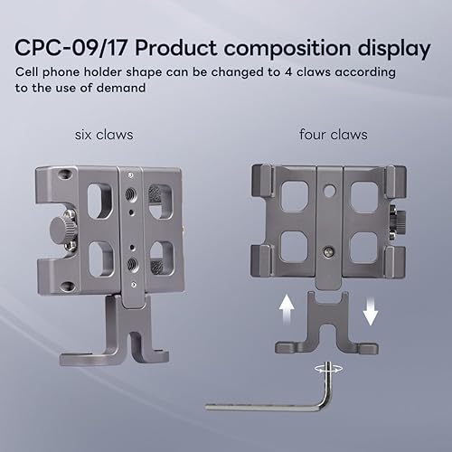 Miniatura 7 de FANAUE Soporte de teléfono para motocicleta con cabeza de bola de 0.67 pulgadas, soporte de teléfono para bicicleta Garmin GPS Soporte de 0.669 in