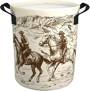 Western Cowboy Laundry Basket 