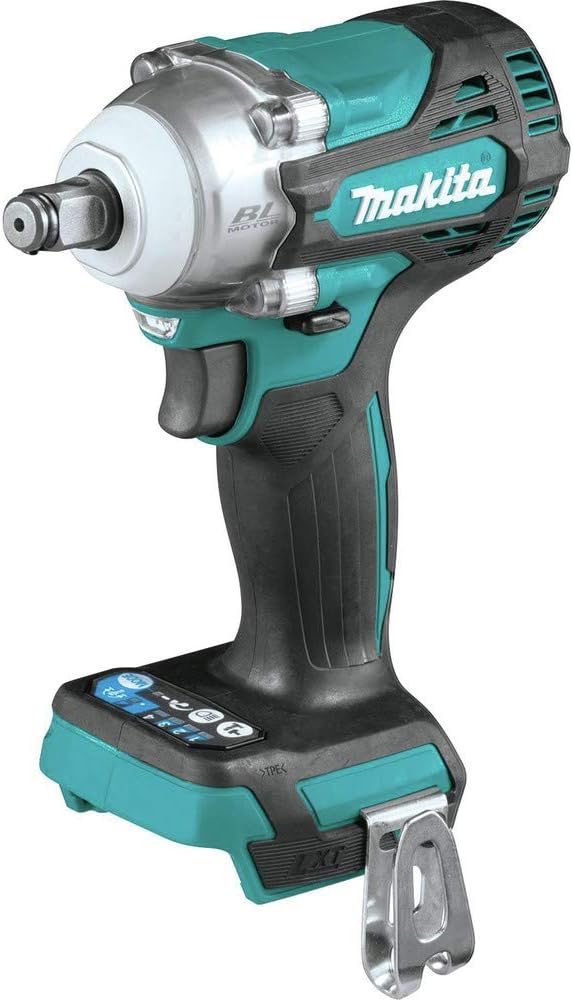 Makita XWT14Z 18V LXT Lithium-Ion Brushless Cordless 4-Speed 1/2″ Sq. Drive Impact Wrench w/Friction Ring Anvil, Tool Only