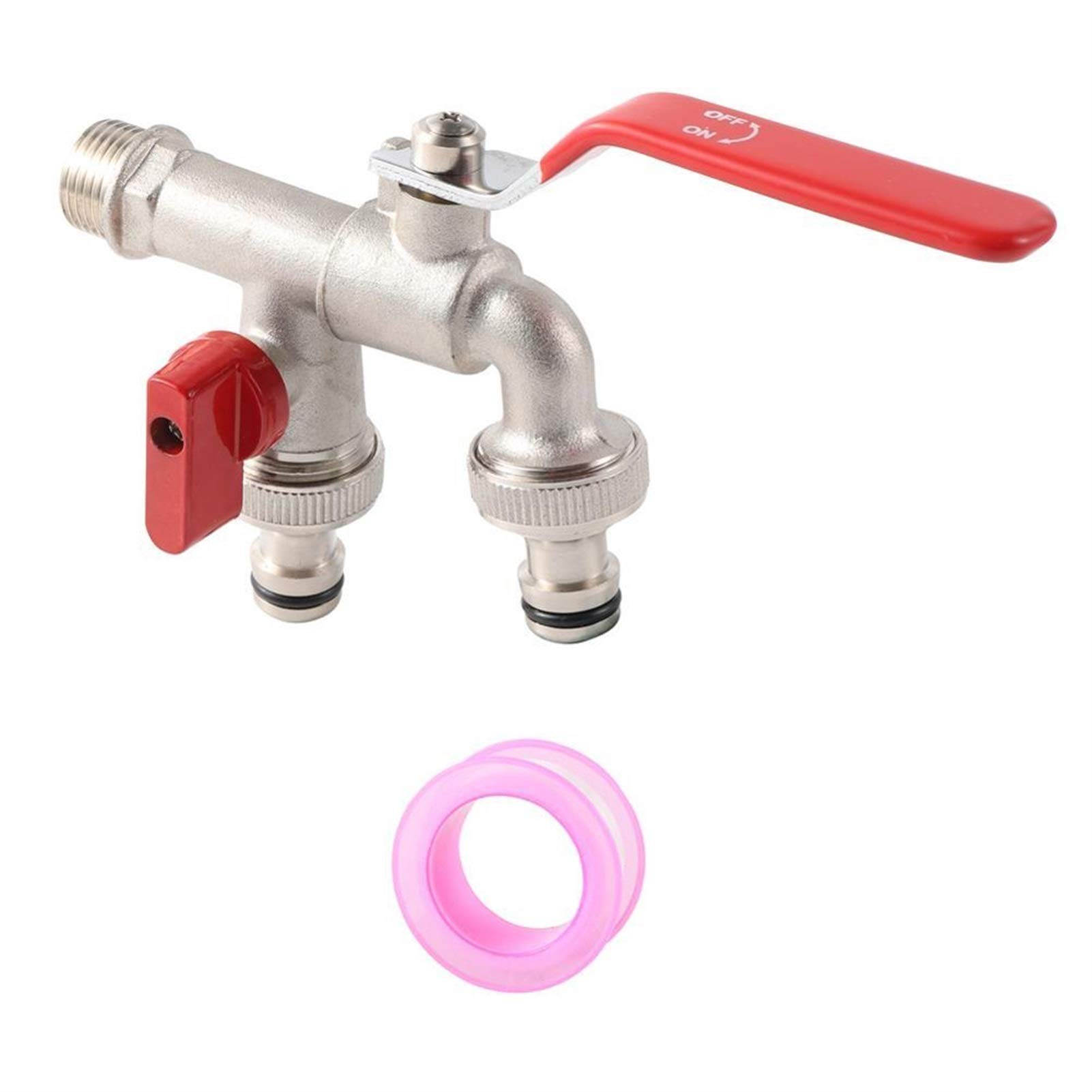Adapter węża hydraulicznego ogrodu Podwójne Dotknij IBC Zbiornik Adapter S60x6 1/2 "Kran Wąż Ogrodowy Wymiana Złącze Złącze Wymiennik Ogród Akcesoria do nawadniania (Color : Type A)
