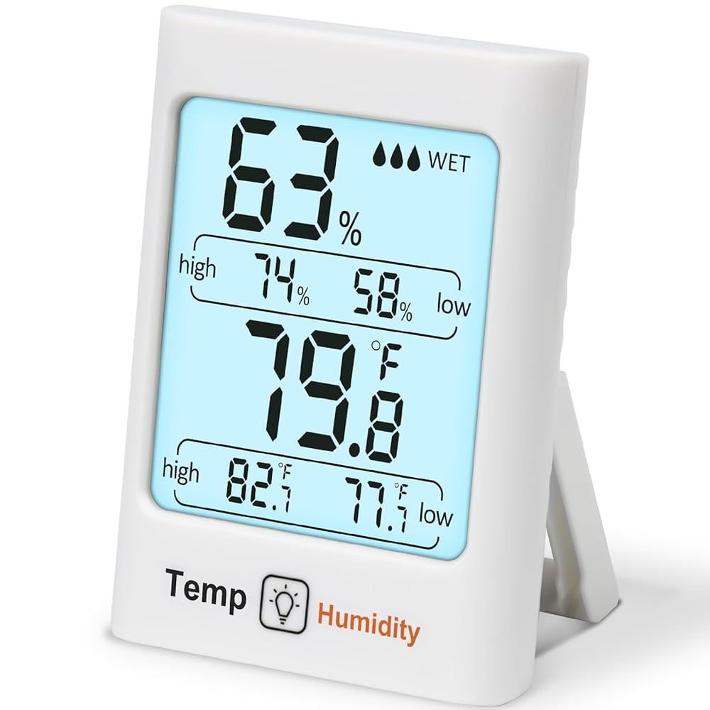 Indoor Thermometer ThermoPro TP50 Digital Hygrometer - & Humidity Gauge With Comfort Indicator Digital Thermometer