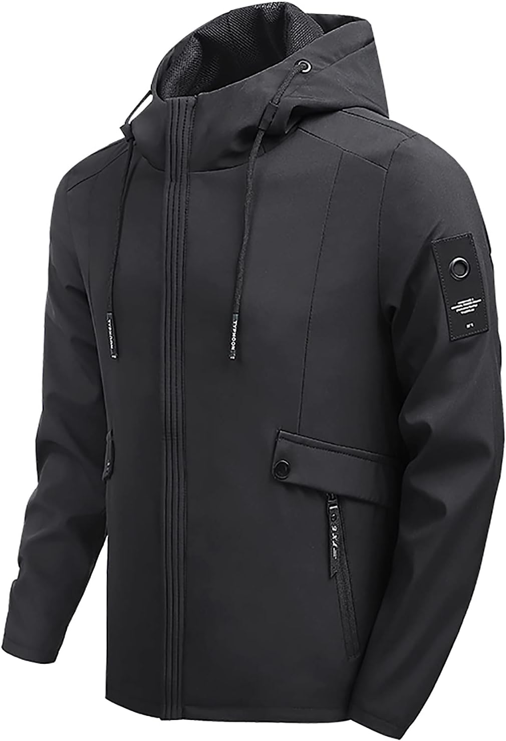 Men Hoodie Jacket Hiking - Autumn Winter Leisure Trench Coat Plus Size Windbreaker Casual Outwear : Toys & Games