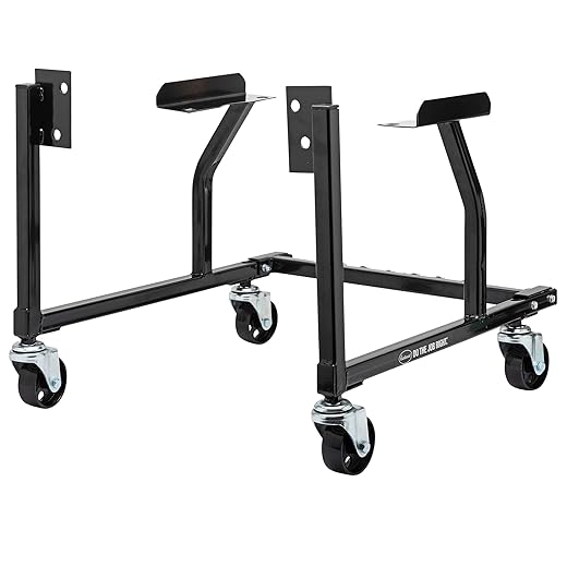 Eastwood Rolling Engine Storage Stand Cradle with Casters for Small Block Ford Motors