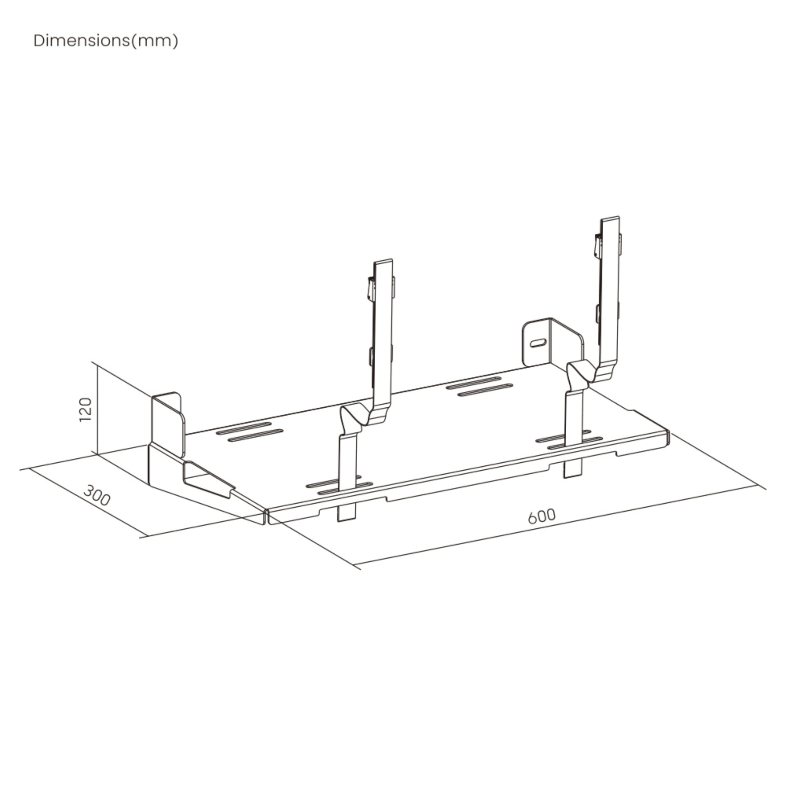 OPLITE - R8 CPU Holder White - Support Unité Centrale