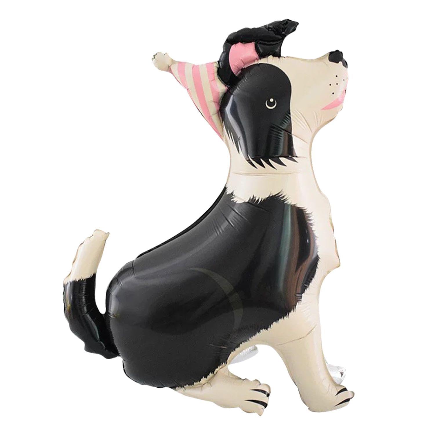 Ejufns Black And White 1 Piece Of Three-Dimensional Dog Balloon, Cute Balloons, Creative Fun Balloons, Party Decoration, Decorative Balloon.