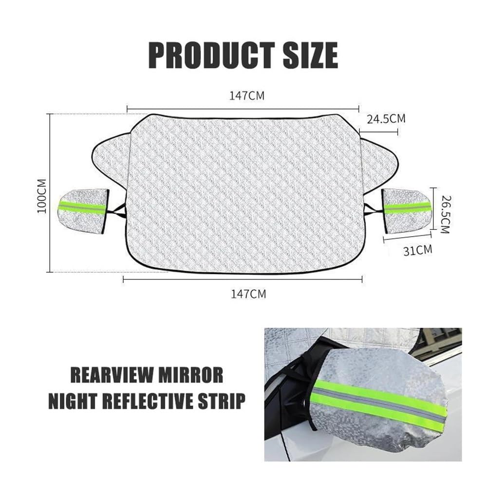 Impermeable a Prueba de Granizo, toldo Universal, Protector de Media Lona, ​​Parasol Exterior para Parabrisas Delantero, Cubre Parabrisas de Coche, protección contra heladas
