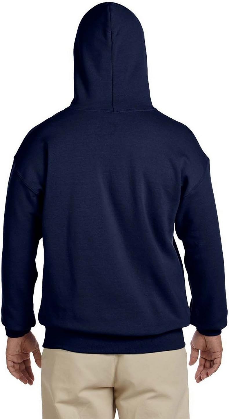 18500 Hooded Sweatshirt Navy Large - Image 4