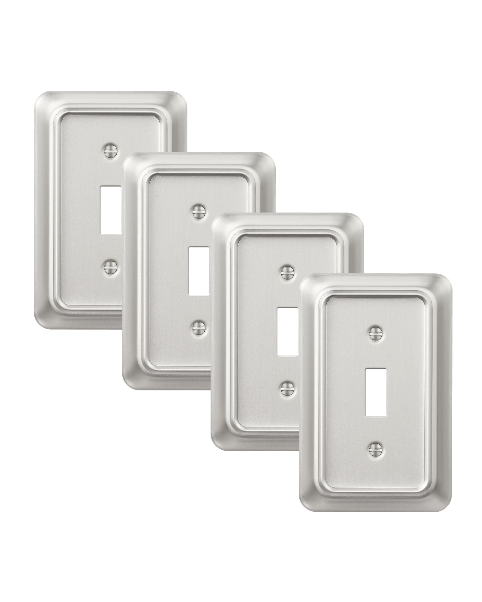 Placas de pared decorativas de metal DEWENWILS para transformar los interruptores de su salón