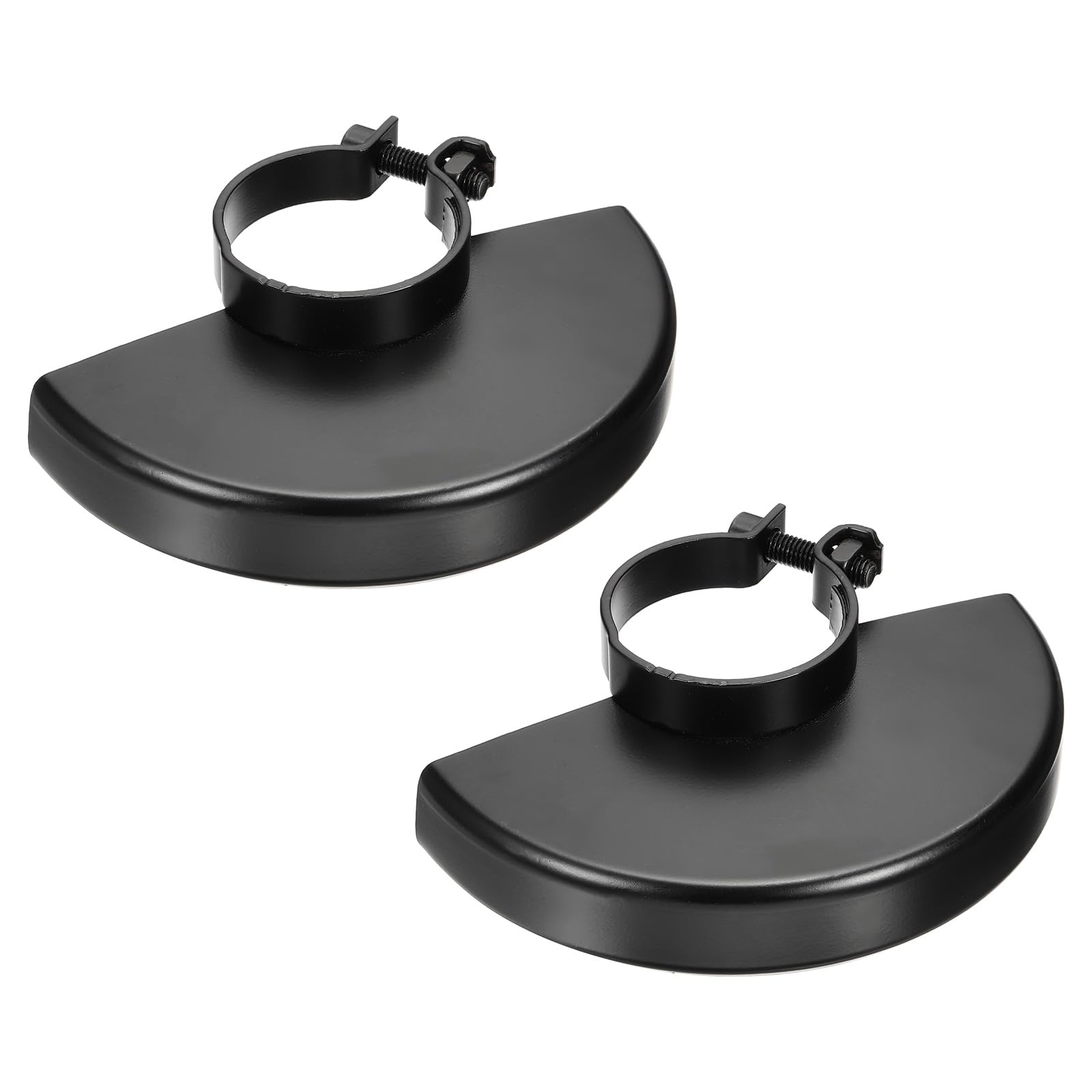 PATIKIL Angle Grinder Guard 160 x 54mm Dia, 2Pcs Metal Adjustable Angle Grinder Safety Guard Wheel Disc Blades Protective Cover Shield Replacement, Black