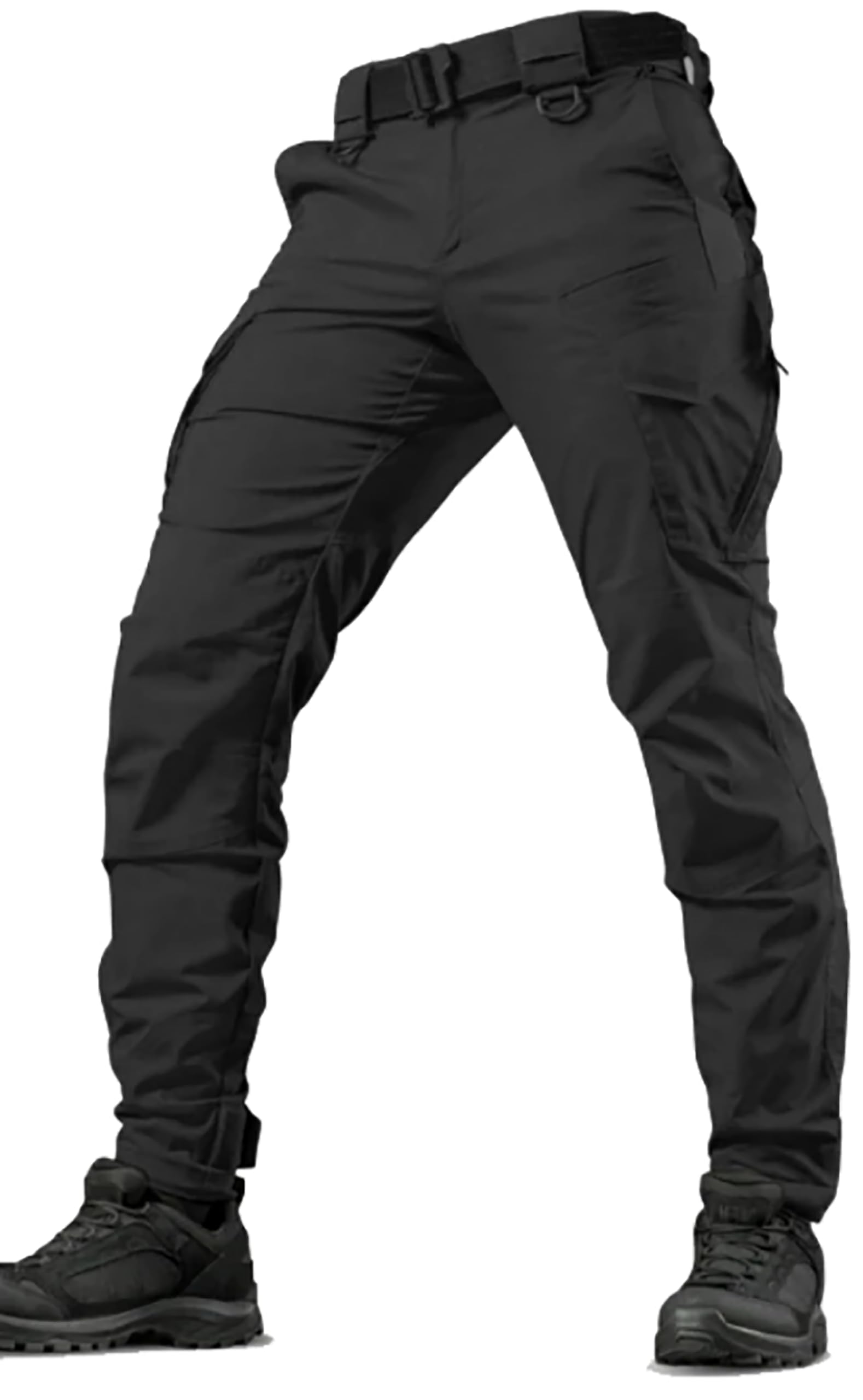 ZITY Arbeitshosen Männer Taktische Hose Cargohose Herren Elastische Taille Wanderhose Outdoor Bergsteigen Hosen mit Mehrfach Taschen
