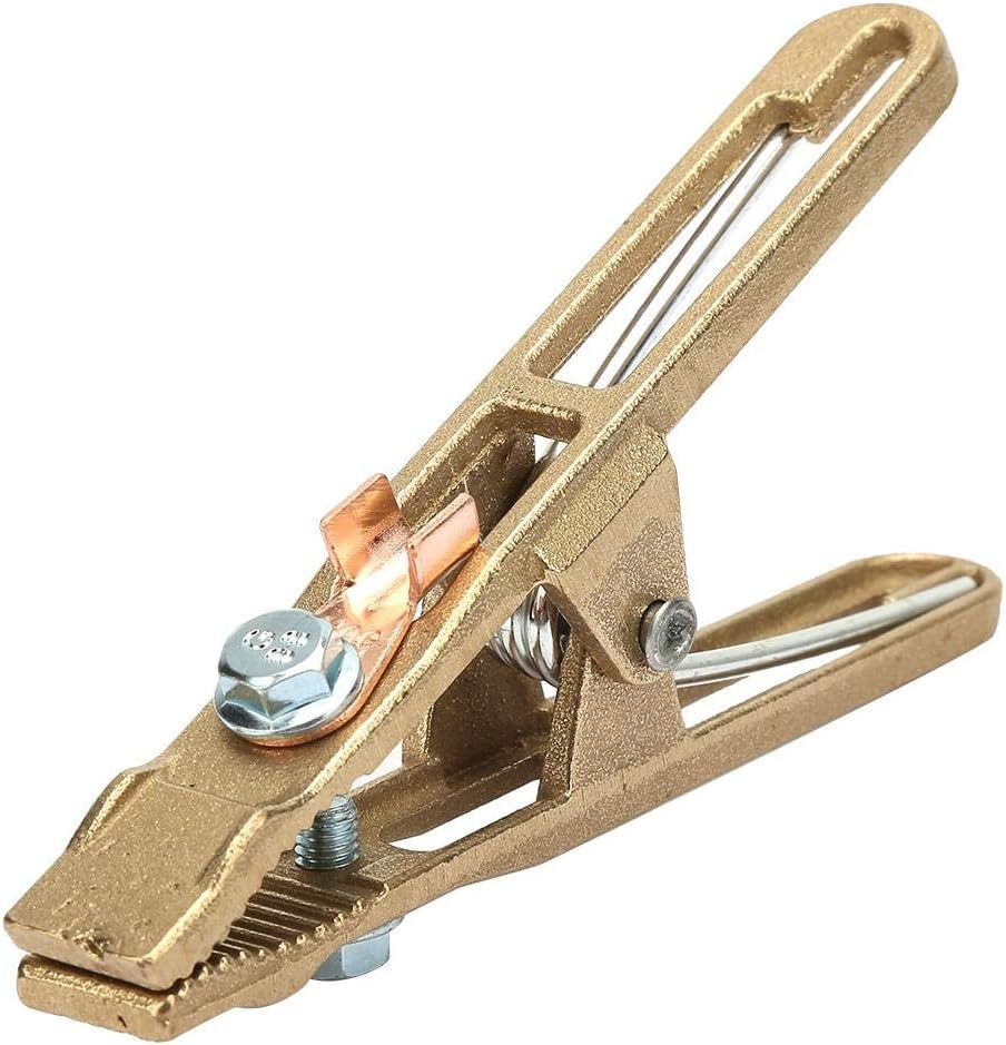 260/300/500A Brass A-shape Ground Welding Earth Clamp Welder Earth Ground Cable Copper Grip Clip Clamp for Welding Machine (260A)