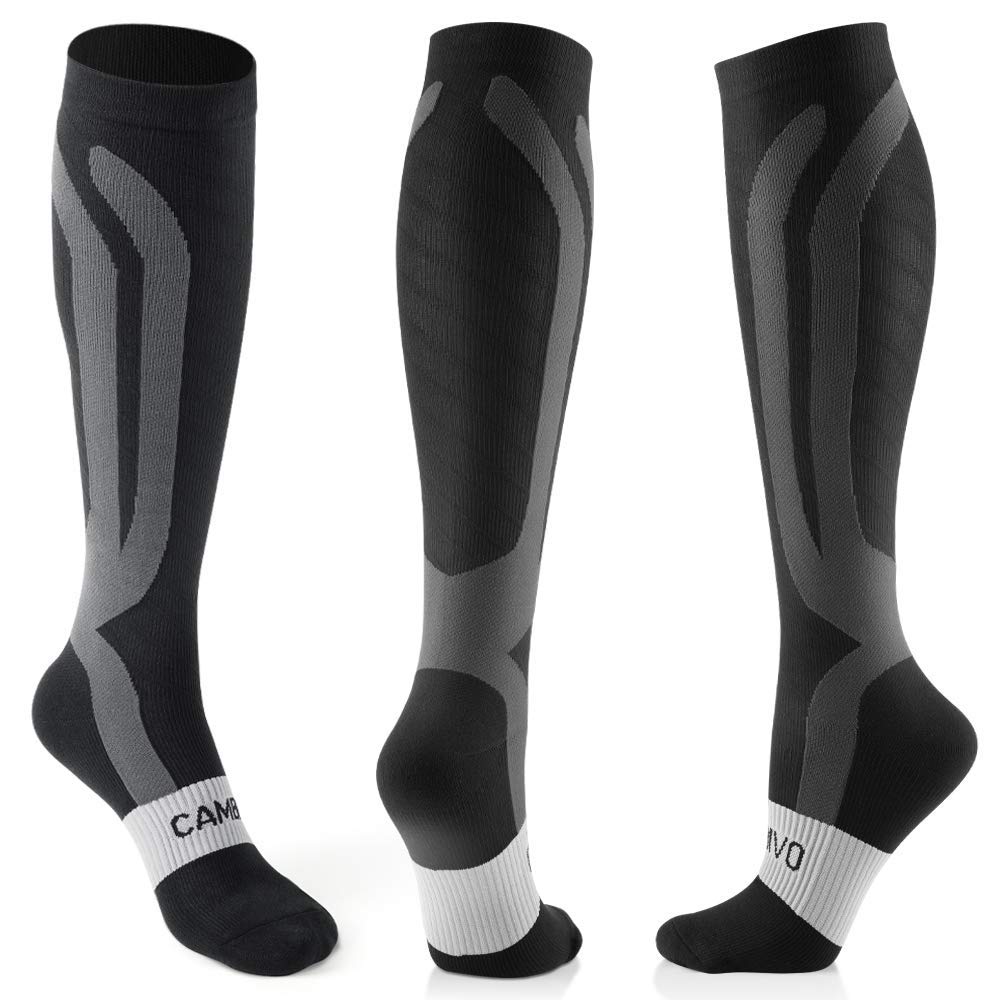 Calze Uomo Calze Compressione 15-20 MmHg Donna E Uomo Gambaletti Elastici  Per Vene Varicose, Sport E Viaggi Calze Sportive A Compressione