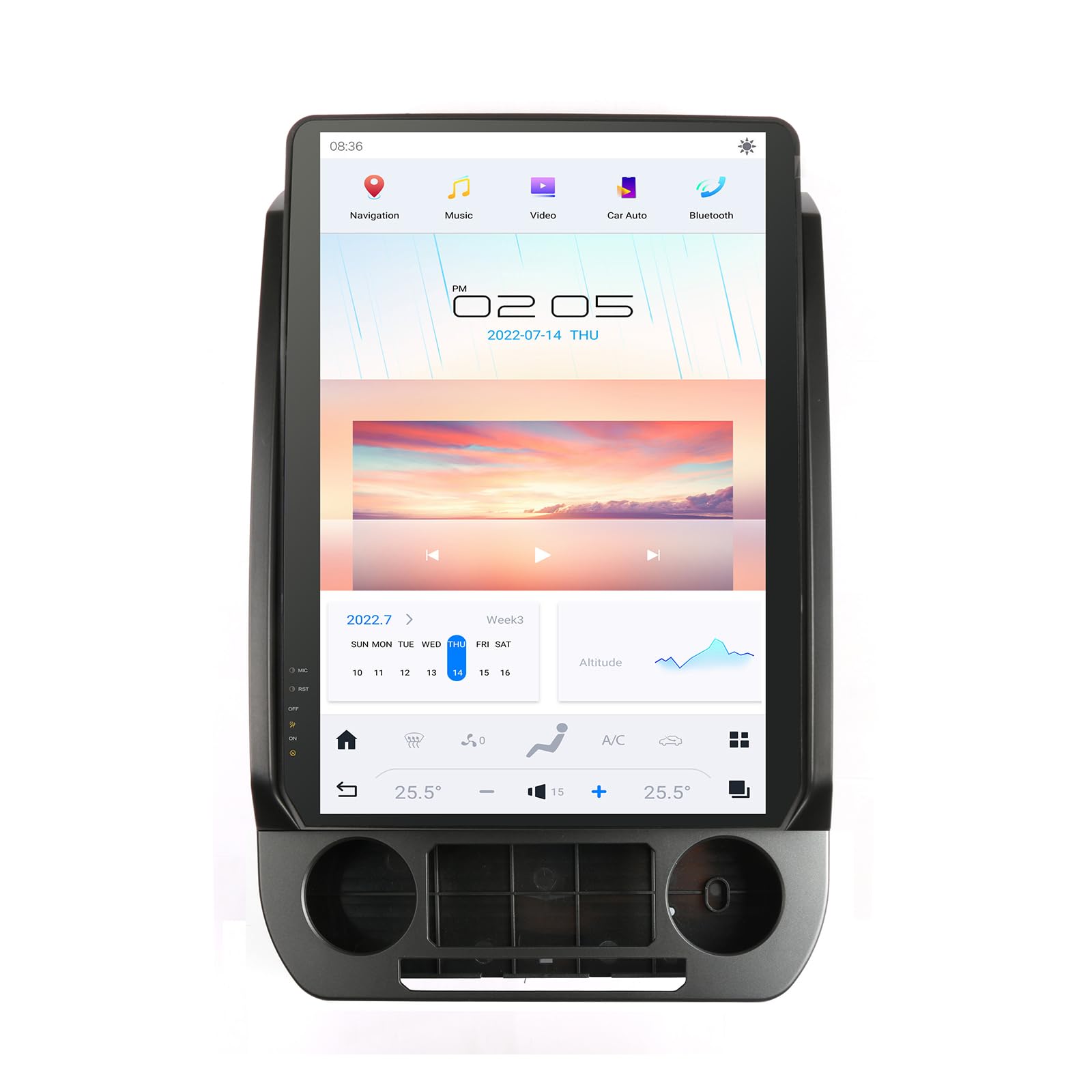 Qualcomm Android 11 Car Radio for Ford F150 F-150 2015-2021 Stereo Replacement Head Unit 14.4 Inch 2K IPS Touch Screen Tesla Style Carplay Android Auto Navigation Multimedia Play SYNC2 AUTO AC