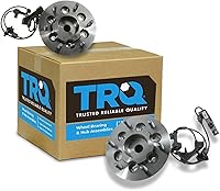 Vista 105 de TRQ Par de conjunto de cubo de cojinete de rueda delantera izquierda derecha, 2 piezas compatible con Lexus GX460 2003-2009 GX470 2003-2023 Toyota