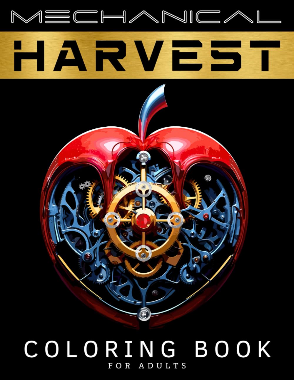 Mechanical Harvest Coloring Book for Adults: A Stress-Relieving Adult Coloring Book of Fruits and Vegetables for Women and Men with Intricate ... Calm, Mindfulness and Anxiety Reduction