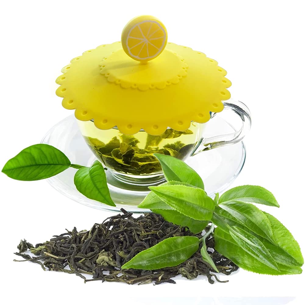 6x Silikon Tassendeckel - Anti-Staub Abdeckung Für Gläser & Tassen