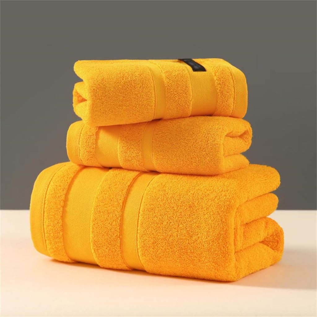 Serviette en coton qui ne peluche pas ensemble bain absorbant et doux argent