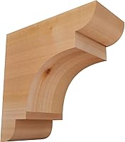 Vista 9 de Ekena Millwork COR04X12X12NEB00RWR 4 pulgadas de ancho x 12 pulgadas de profundidad x 12 pulgadas de alto New Brighton Rough Sawn Corbel, cedro rojo