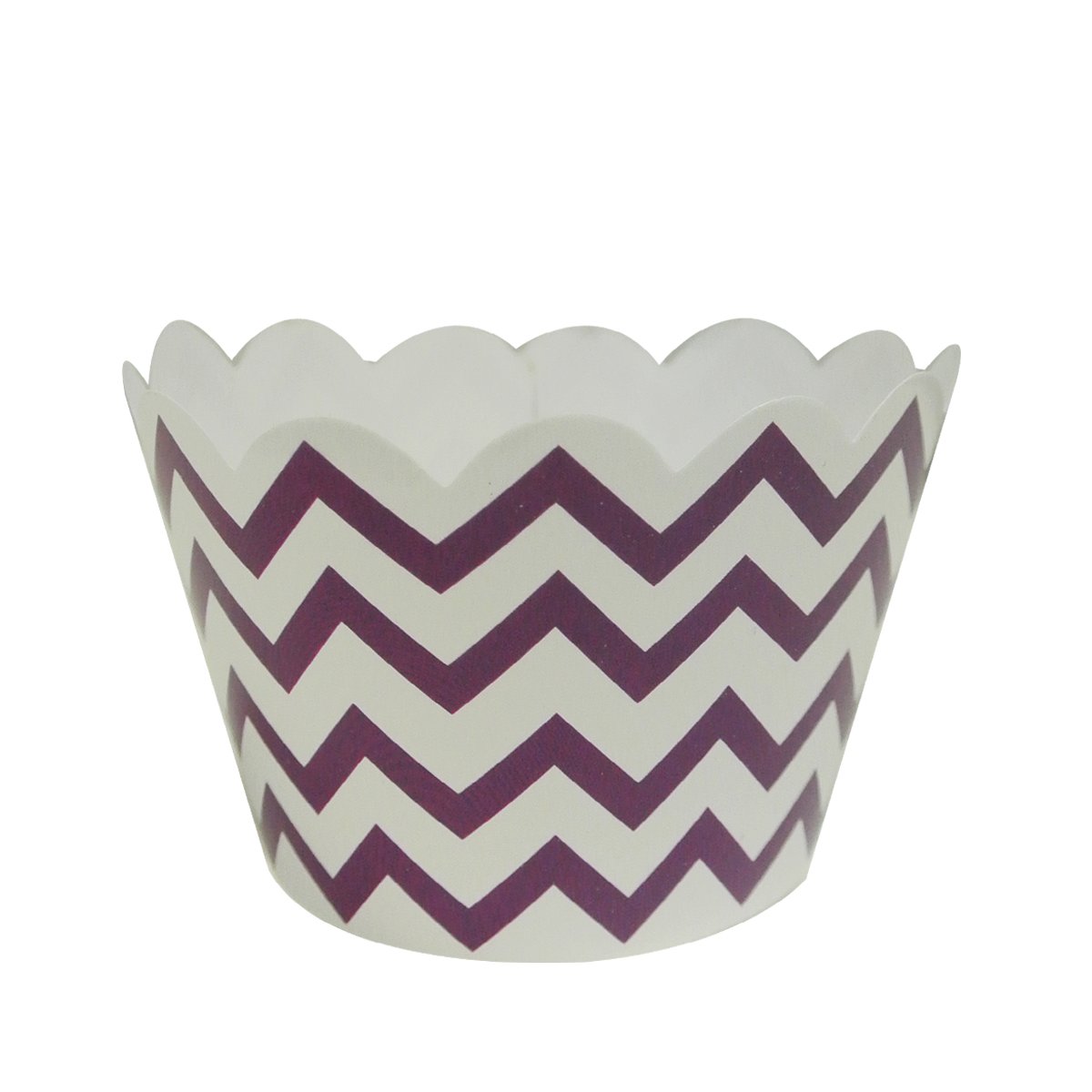 Wrapables Cupcake-Förmchen, Standard, Chevron, Violett, 60 Stück