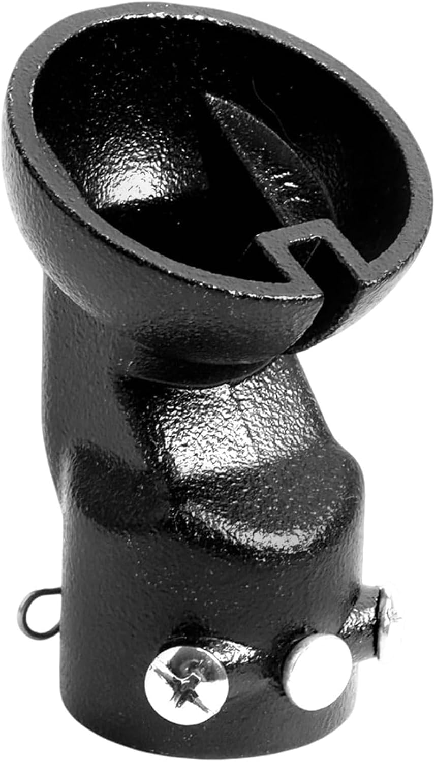 Ceilings Fan Mount Adapter Sloped Ceiling Adapter for Ceilings up to 45 Degrees Cast Aluminum Vaulted Ceilings Fan Mount Adapter Compatible with 1 inch O D Downrods in Black