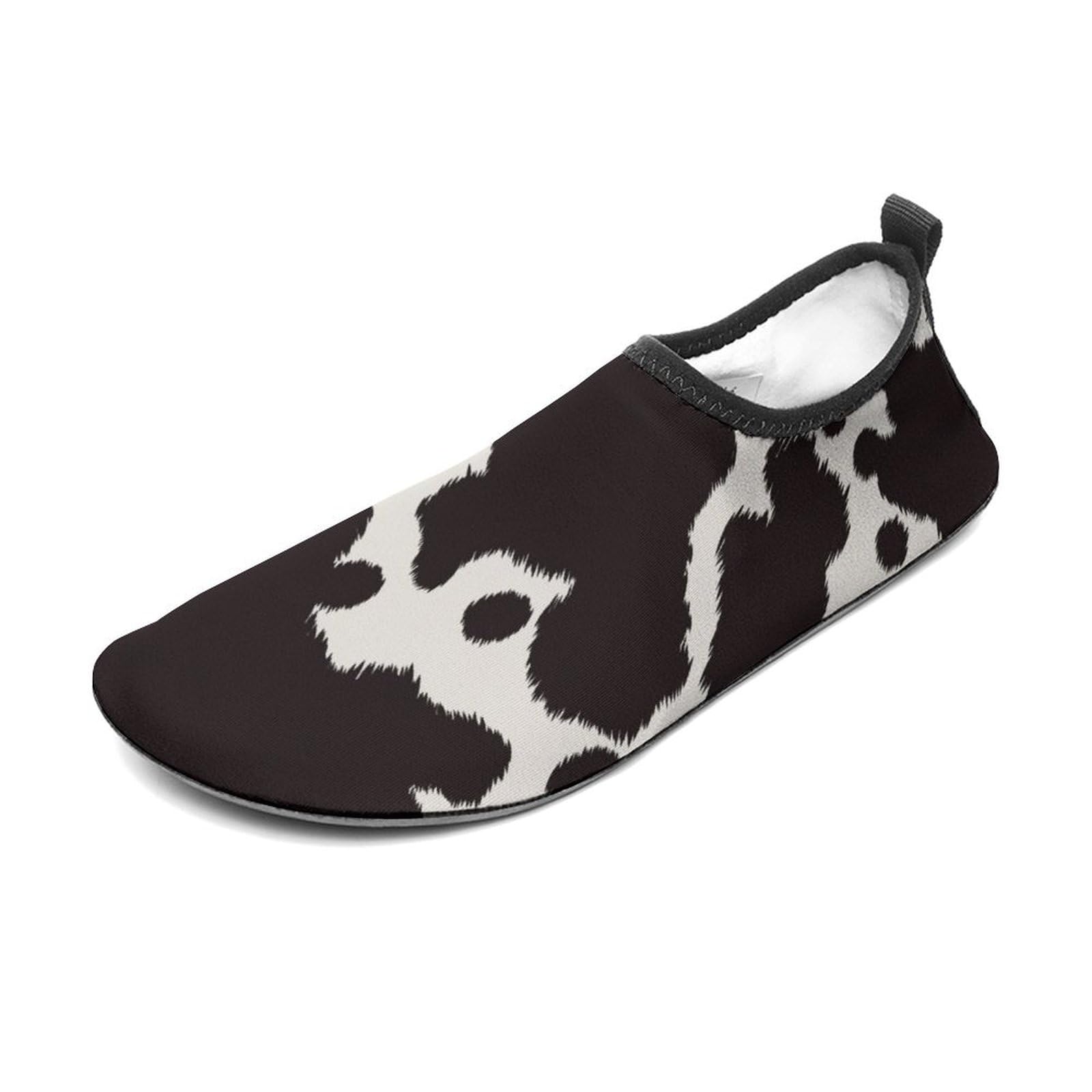 CSEMEIE Cow Print Animal Pattern Water Shoes Beach Shoes Aqua Socks for Women Men Swimming Yoga