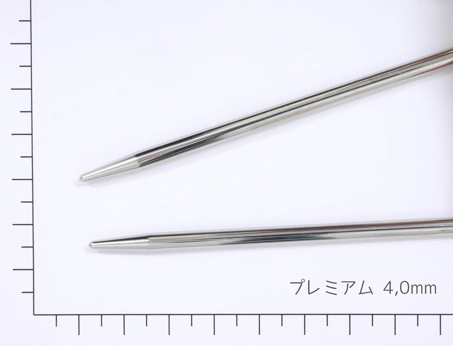 Addi Circular Knitting Needle, Metal, Silver, 4