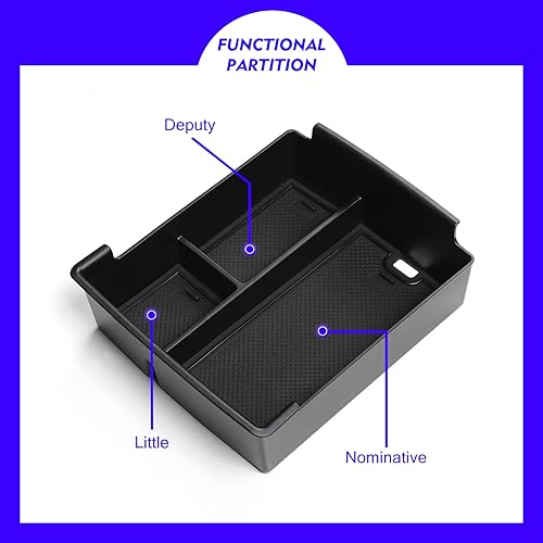 Miniatura 6 de Bandeja organizadora de consola central Maverick 2024 2023 para Ford Maverick 2022 2023 2024 Bandeja de consola central reposabrazos caja de