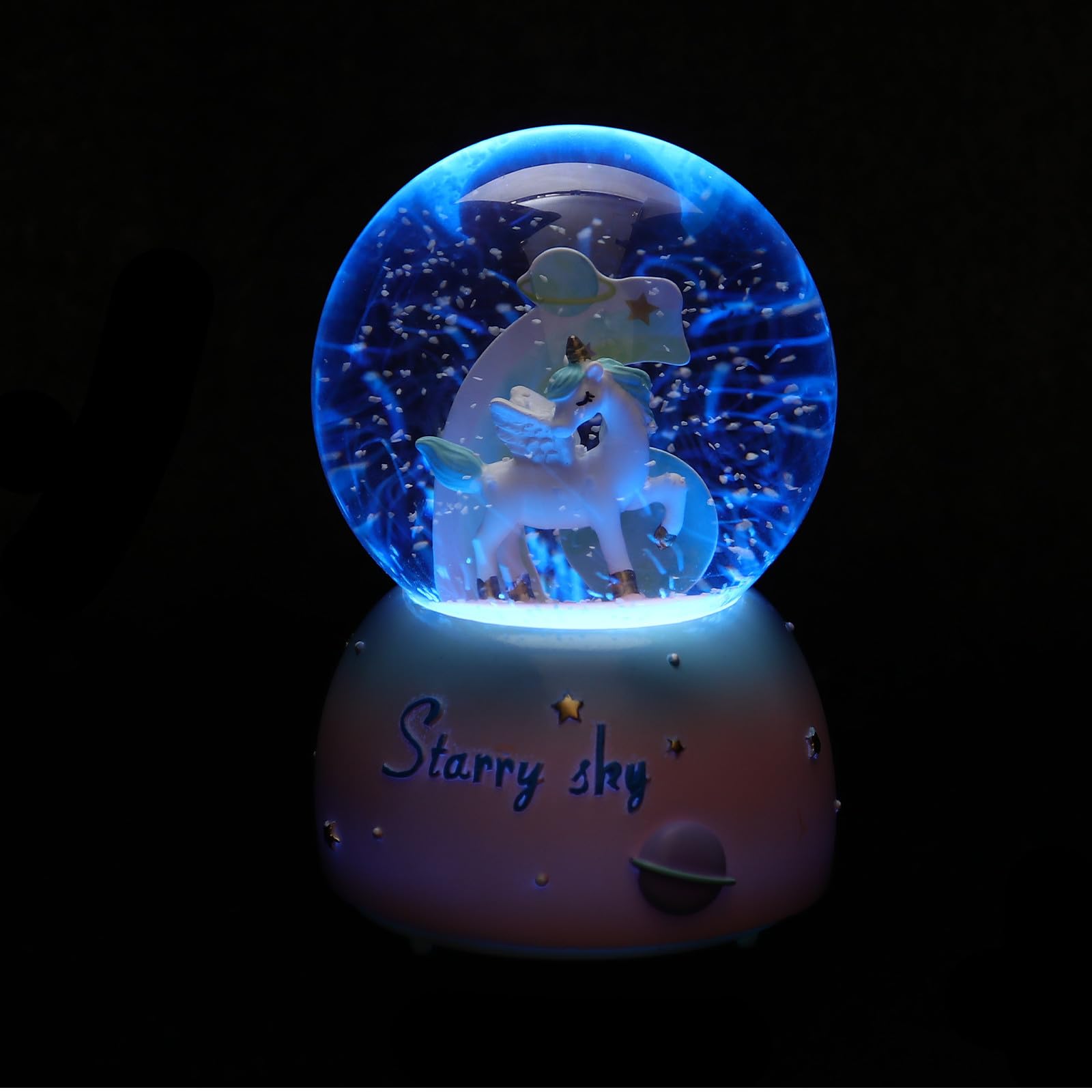 Boîte à musique licorne pour ambiance nocturne et rituel de sommeil enfant