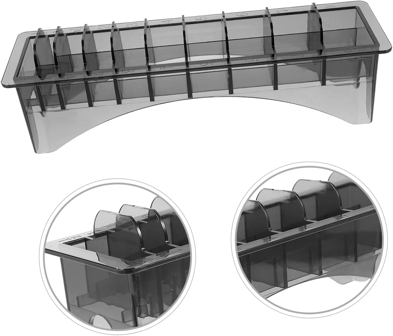 Black Barber Mat Blade Storage Universal Haircutter Caliper Stand Barber Comb Container Clipper Blade Rack