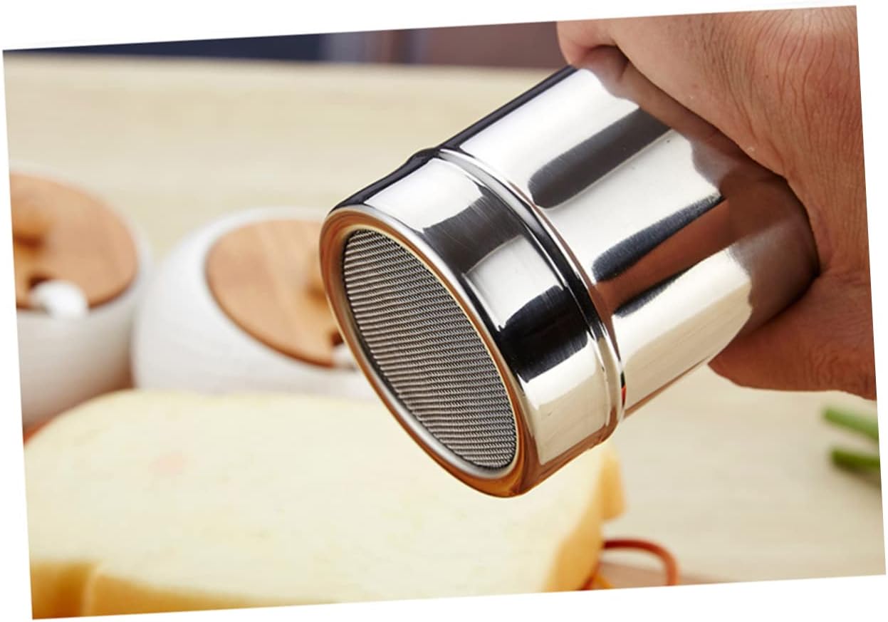 3Pcs Stainless Steel Sugar Shaker for Icing and Cocoa Powder