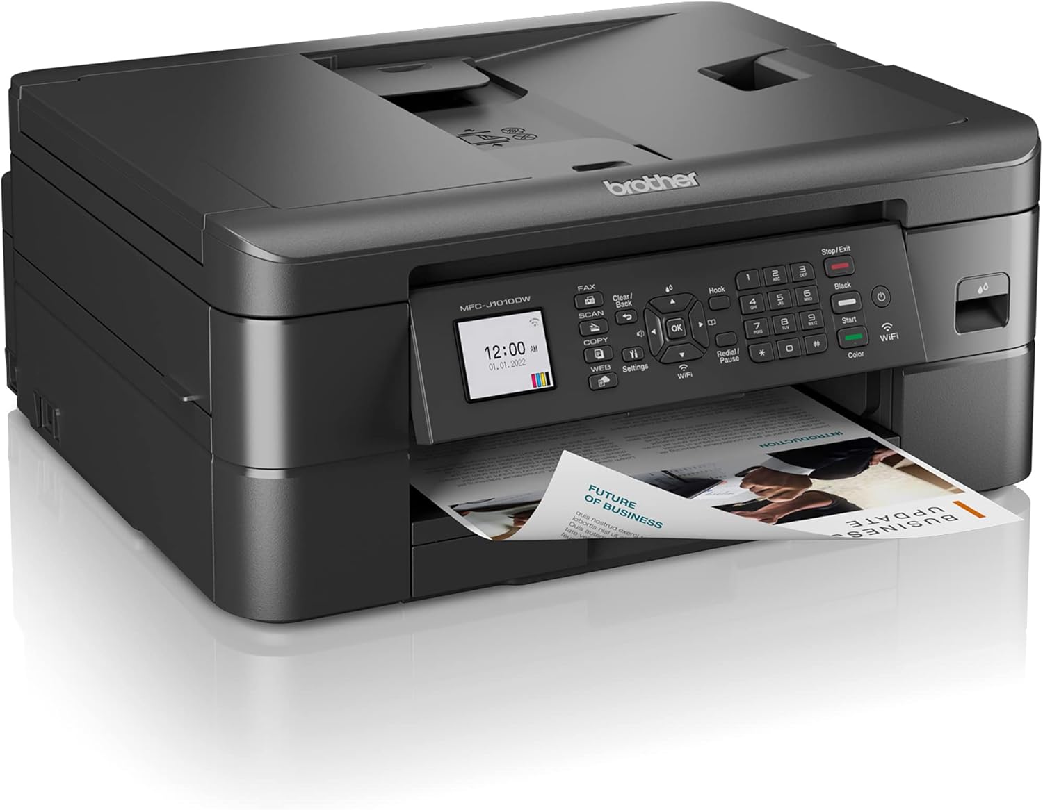 Brother MFC-J1010DW Wireless Color Inkjet All-in-One Printer with Mobile Device and Duplex Printing : Everything Else