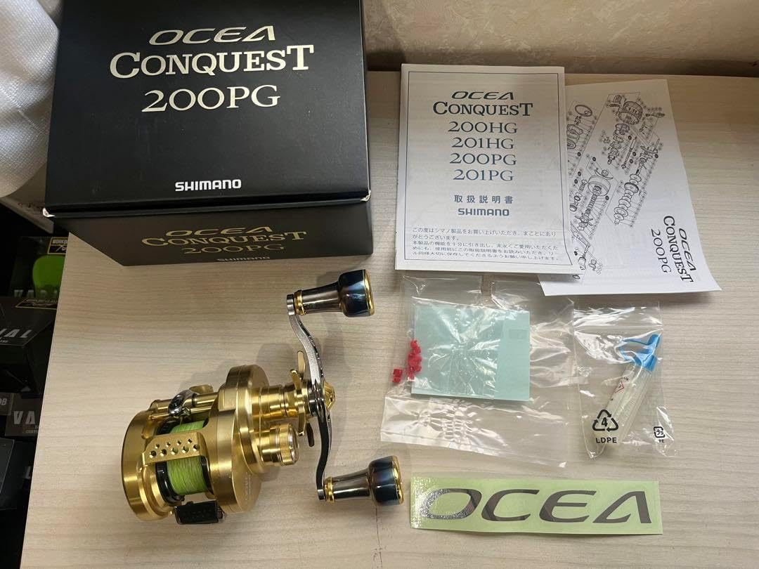 シマノ 15 オシアコンクエスト 200PG ライン付 カスタム 美 ZEDHWAYF