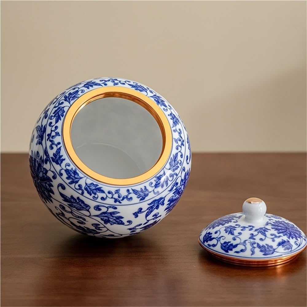 Puszka na herbatę Ceramiczne niebiesko-białe czajniki puste słoiki Duże zamknięte słoiki Zielona herbata do domu Czarne czajniki kuchenne Słoiki do przechowywania Pojemnik do przechowywania