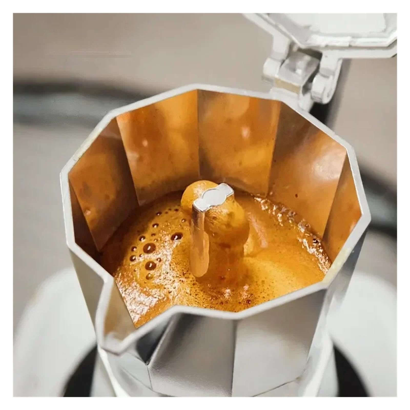 Genérico Cafetera Moka Octagonal 50-600ml Cafetera Italiana Aluminio A/B